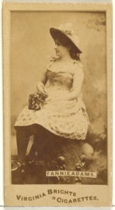 Fannie Adams, from the Actors and Actresses series (N45, Type 1) for Virginia Brights Cigarettes MET DP828862
