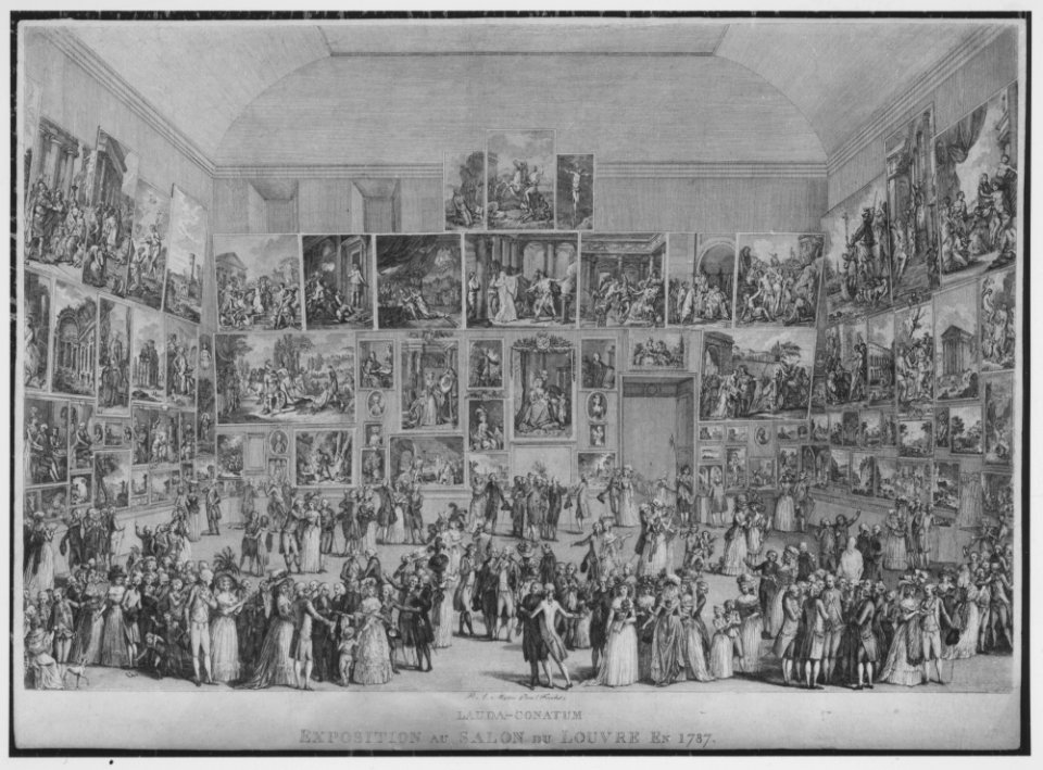Exposition au Salon du Louvre en 1787 MET MM43349