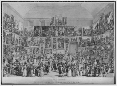 Exposition au Salon du Louvre en 1787 MET MM43349
