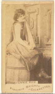 Fanny Rice, from the Actors and Actresses series (N45, Type 1) for Virginia Brights Cigarettes MET DP829878