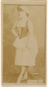 Fanny Rice, from the Actresses series (N245) issued by Kinney Brothers to promote Sweet Caporal Cigarettes MET DP859399