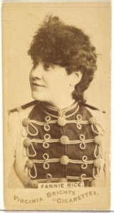 Fanny Rice, from the Actors and Actresses series (N45, Type 1) for Virginia Brights Cigarettes MET DP829877