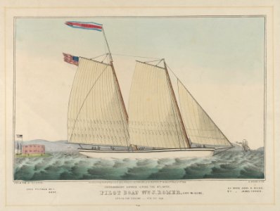 Extraordinary Express Across the Atlantic – Pilot Boat William J. Romer, Captain McGuire, Leaving for England February 9th, 1846 MET DP853636