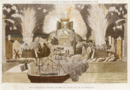 Feu d'Artifice donné à Paris au Mariage de Napoléon MET DR290