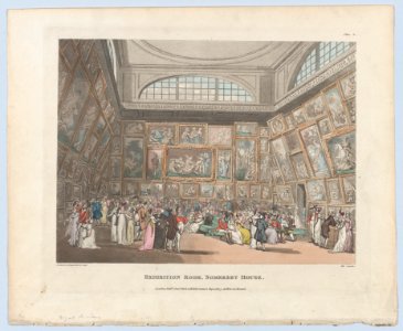 Exhibition Room, Somerset House (Microcosm of London, pl. 2) MET DP874017