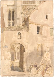 Facade of Chartres Cathedral MET DP165304