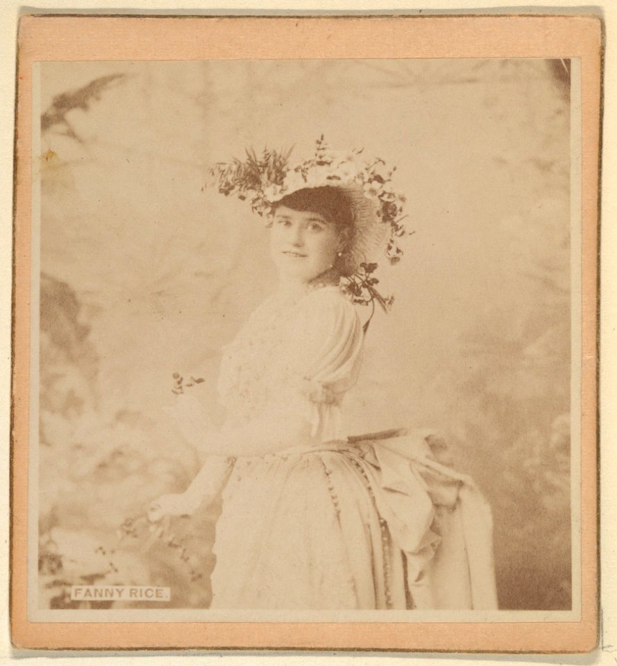 Fanny Rice, from the Actresses series (N246), Type 2, issued by Kinney Brothers to promote Sporting Extra Cigarettes MET DP860089