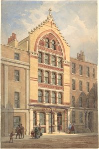 Facade of a Commercial Building, Venetian Gothic Style MET DP806228
