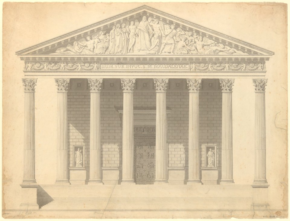Façade of the Madeleine, Paris MET DP214697