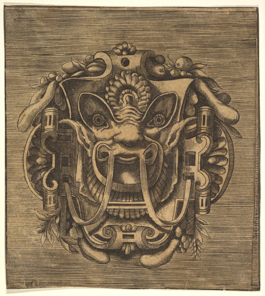 Fantastical Mask with Strapwork MET DP829206