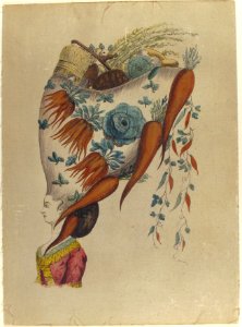 Fantastic Hairdress with Fruit and Vegetable Motif MET 65.692.8