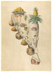 Fantastic Hairdresses with Fruit and Vegetable Motifs MET DP812638