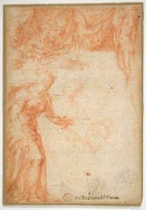 Figural Studies for a Scene (The Birth of the Virgin or Saint John the Baptist?) MET DP811489