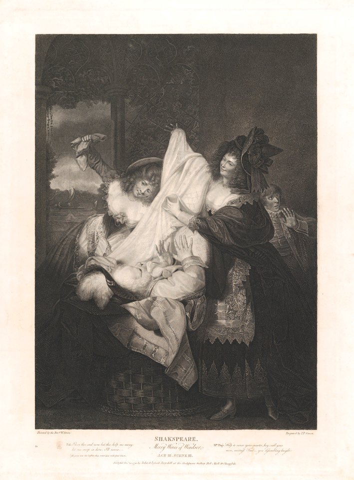 Falstaff in the Buck Basket (Shakespeare, Merry Wives of Windsor, Act 3, Scene 3) MET DP859563
