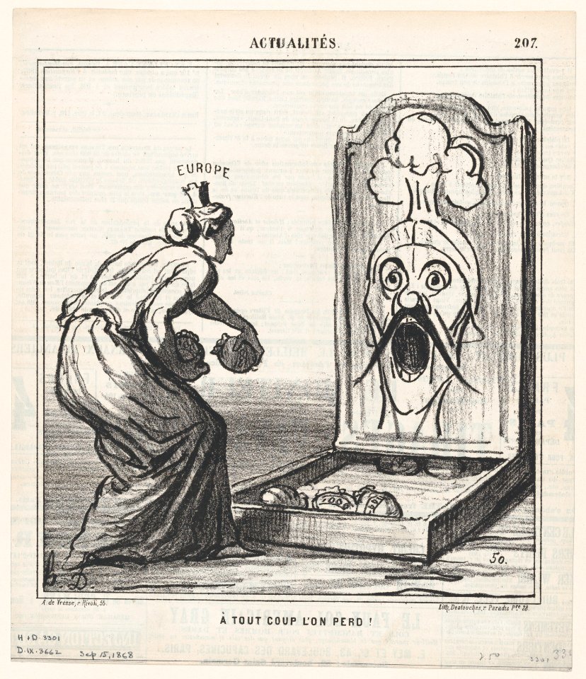 Every toss loses, from 'News of the day,' published in Le Charivari, September 15, 1868 MET DP877743