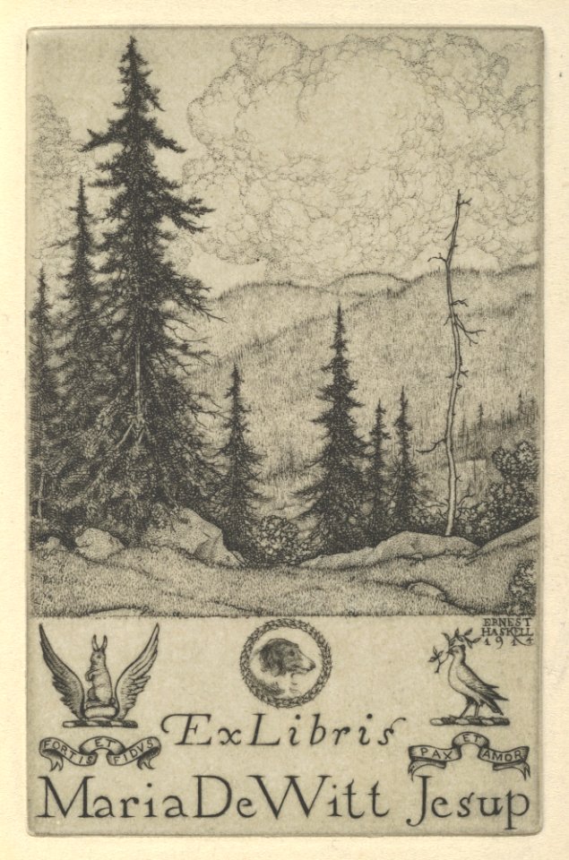 Ex Libris Maria DeWitt Jesup MET DP846540