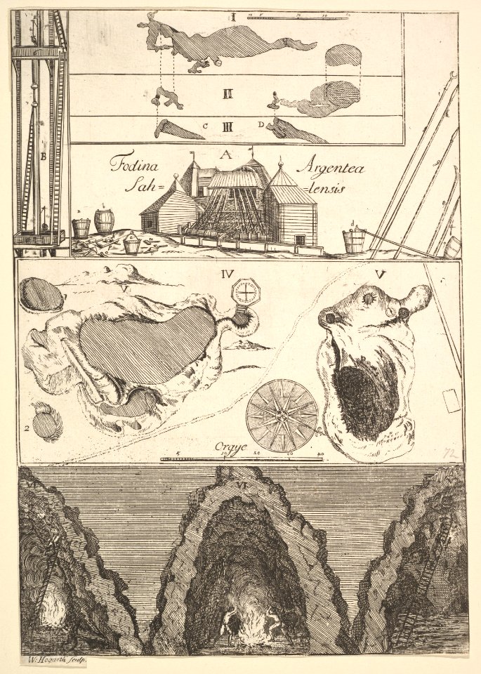 Fodina argentea Sahlensis – A Silver Mine at Sala - I (from Aubry de La Mottraye's "Travels throughout Europe, Asia and into Part of Africa...," London, 1724, vol. II, pl. 33, no. 1) MET DP824519
