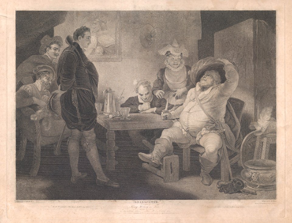 Falstaff, Prince Henry and Poins at the Boar's Head Tavern (Shakespeare, King Henry the Fourth, Part 1, Act 2, Scene 4) MET DP859560