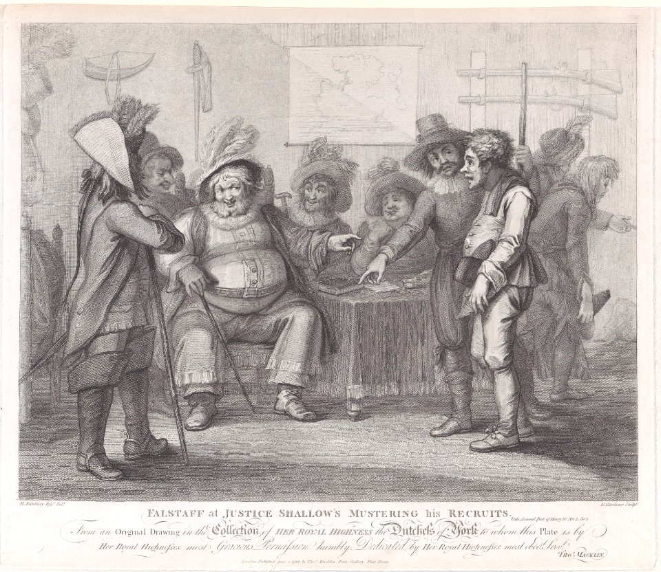 Falstaff at Justice Shallow's Mustering His Recruits Met DP886495