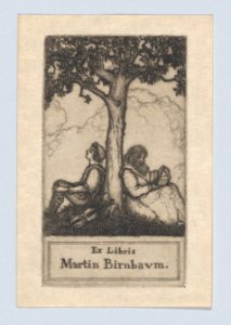 Ex Libris Martin Birnbaum MET DP873086