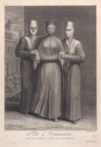 Fille Armenienne, que l'on conduit à l'Eglise pour la marier Met DP887241