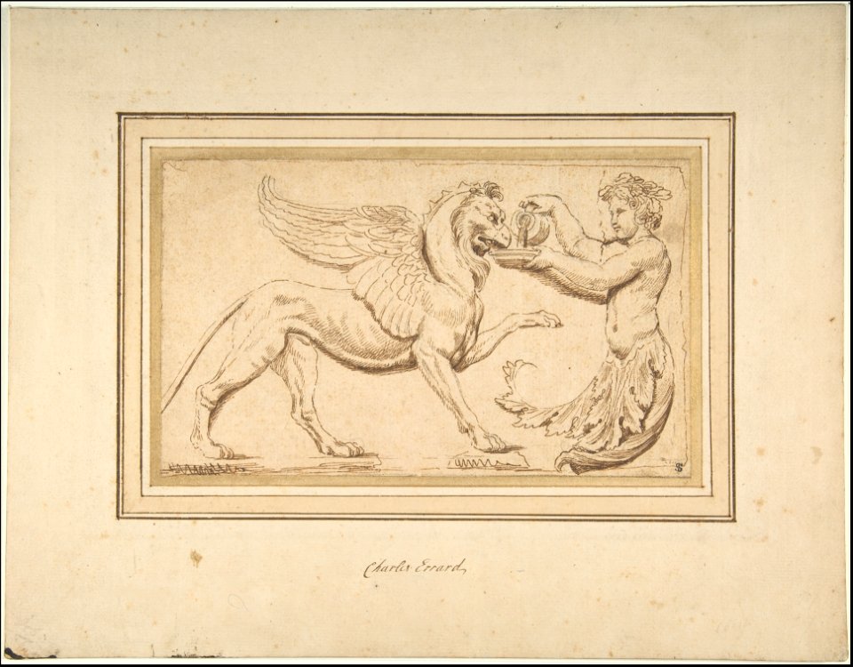 Foliate Amor Pouring a Drink for a Griffin MET DP805976