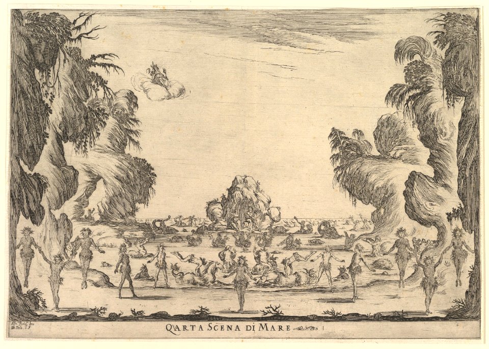 Fourth scene, the sea, from 'The marriage of the gods' (Le nozze degli Dei) MET DP827774