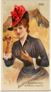 Fire, from the Parasol Drills series (N18) for Allen & Ginter Cigarettes Brands MET DP834951