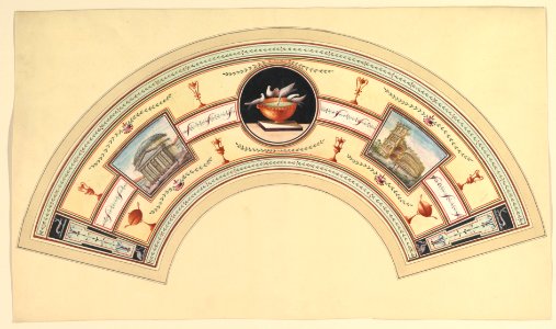 Fan Design with the Pantheon and the Colosseum MET DP820616