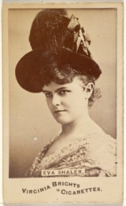 Eva Shaler, from the Actors and Actresses series (N45, Type 6) for Virginia Brights Cigarettes MET DP831208