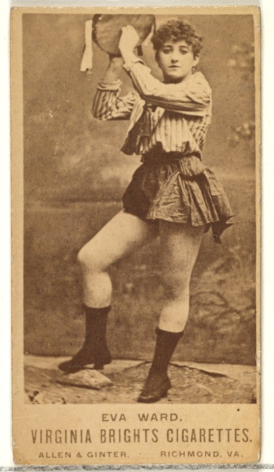 Eva Ward, from the Actors and Actresses series (N45, Type 1) for Virginia Brights Cigarettes MET DP830092