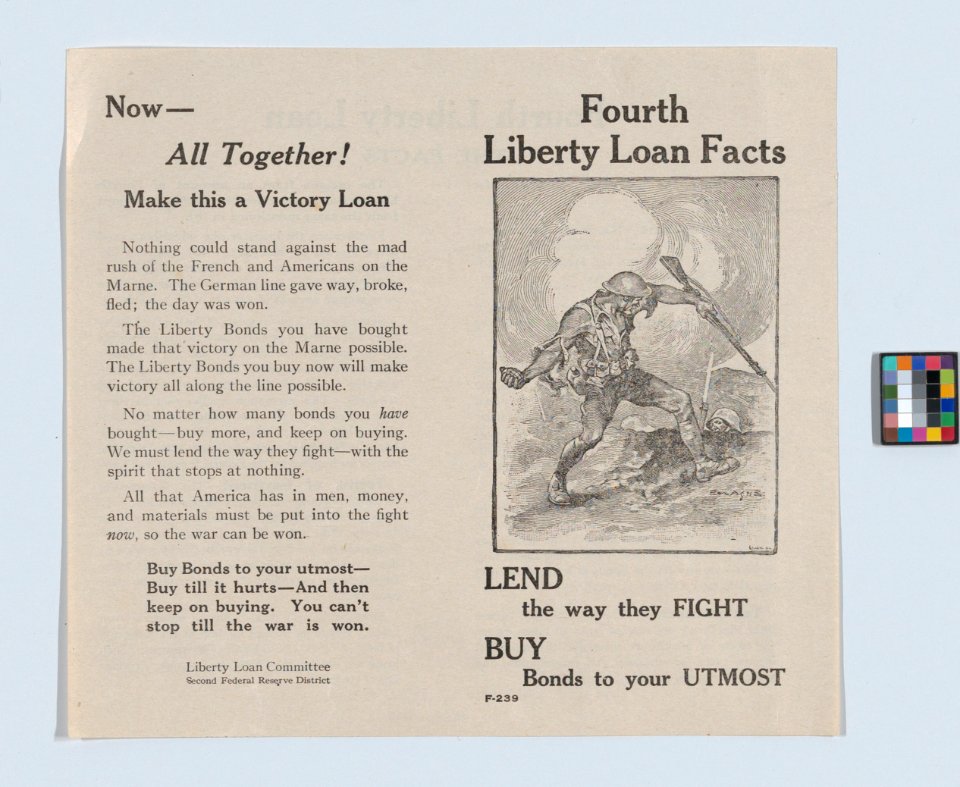 Fourth Liberty Loan Facts MET DP876889