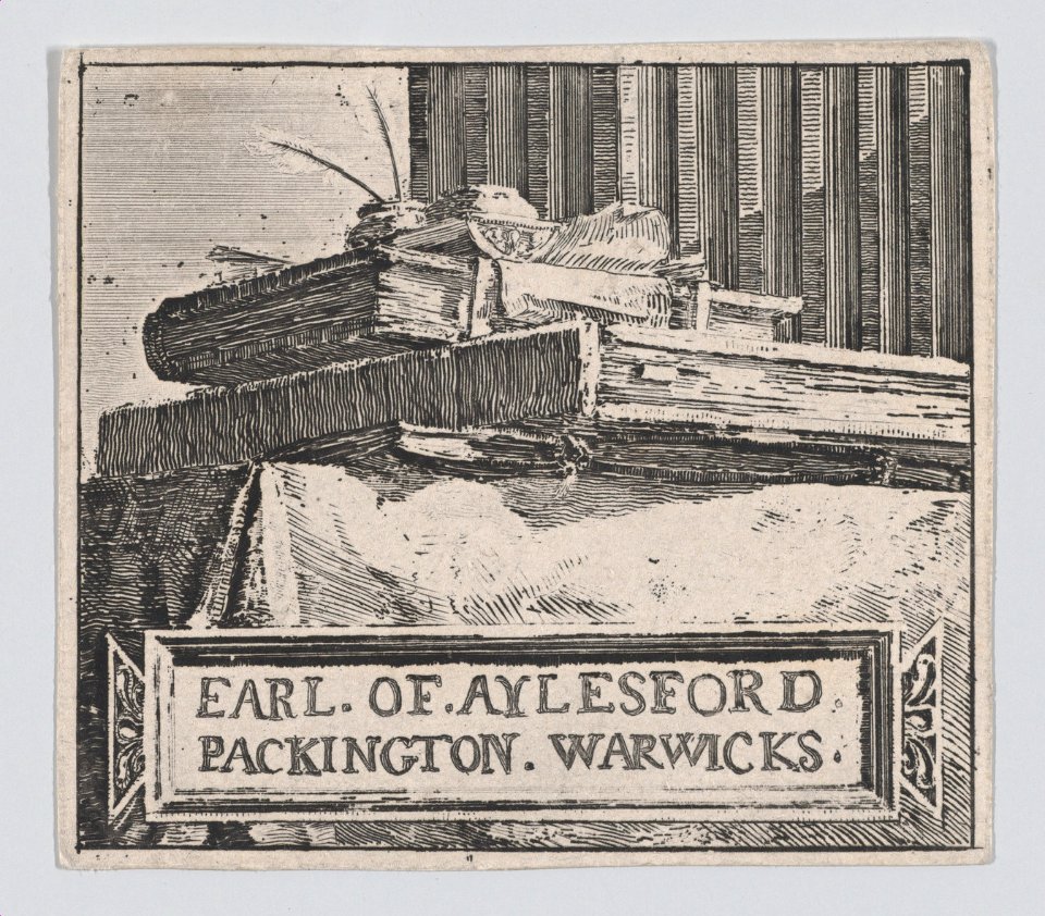 Ex Libris of the Earl of Aylesford, Packington, Warwickshire MET DP870409