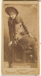 Floy Crowell, from the Actors and Actresses series (N45, Type 1) for Virginia Brights Cigarettes MET DP830428