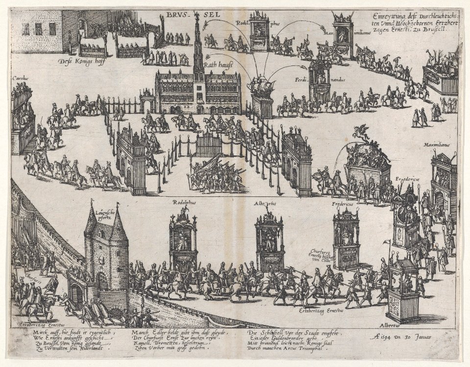 Entrance of the Archduke Ernest to Brussels, January 30, 1594 MET DP855330