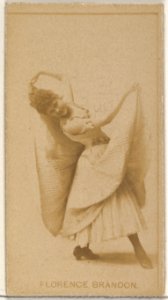 Florence Brandon, from the Actors and Actresses series (N45, Type 8) for Virginia Brights Cigarettes MET DP831401