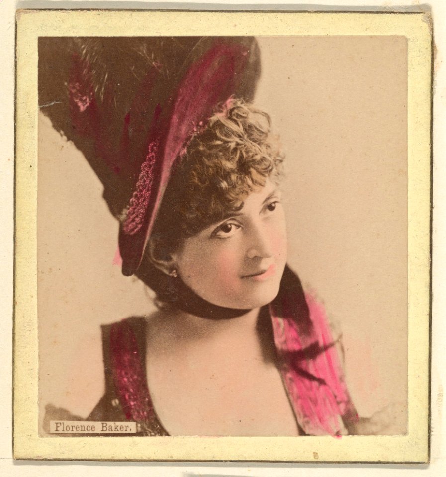 Florence Baker, from the Actresses series (N246), Type 2, issued by Kinney Brothers to promote Sporting Extra Cigarettes MET DP860055