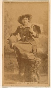 Flora Walsh, from the Actresses series (N245) issued by Kinney Brothers to promote Sweet Caporal Cigarettes MET DP859897