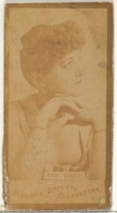 Eva Ward, from the Actors and Actresses series (N45, Type 3) for Virginia Brights Cigarettes MET DP831054