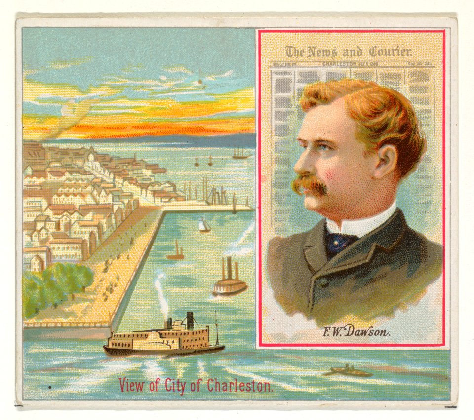 F.W. Dawson, The Charleston News and Courier, from the American Editors series (N35) for Allen & Ginter Cigarettes MET DP838876