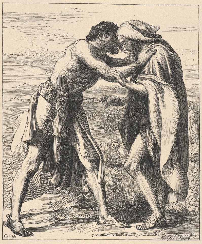 Esau Meeting Jacob (Dalziels' Bible Gallery) MET DP835809