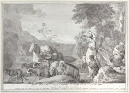 Esau and his family parting ways with Jacob Met DP885789
