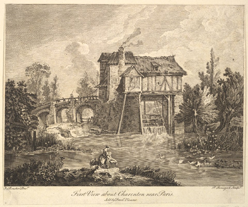 First View of Clarenton near Paris MET DP825476