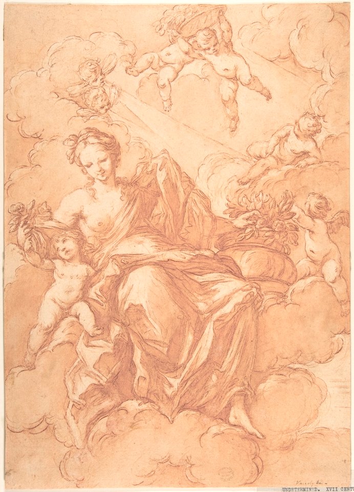 Female Allegorical Figure With Cherubs(?) MET DP802407