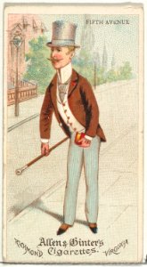 Fifth Avenue, from World's Dudes series (N31) for Allen & Ginter Cigarettes MET DP838516