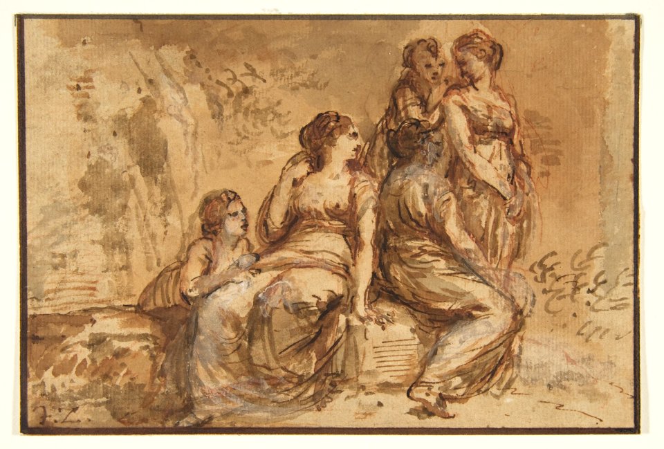 Five Young Women in a Landscape MET DP812237
