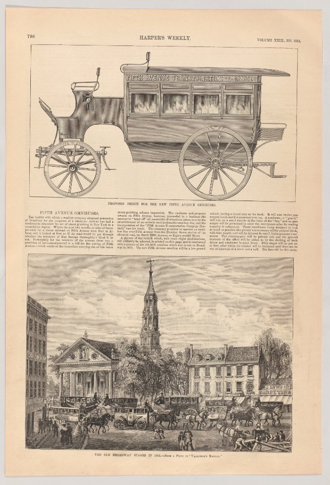 Fifth Avenue Omnibuses Met DP886687