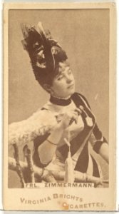 Fräulein Zimmermann, from the Actors and Actresses series (N45, Type 1) for Virginia Brights Cigarettes MET DP830118
