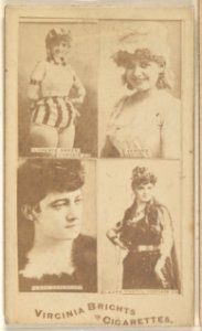 Florence Baker, Corsair Co.- Verona- Clara Davenport- Laura Curtis, Corsair Co., from the Actors and Actresses series (N45, Type 4) for Virginia Brights Cigarettes MET DP831167