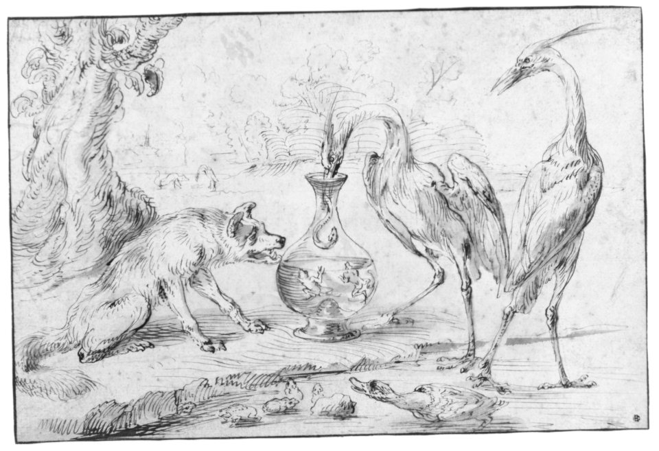 Fox With Two Herons MET 270303